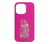 Carcasa para iPhone 13 Pro SAXOFÓN Vintage Floral MÚSICO Amante del Jazz
