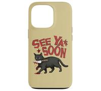 Carcasa para iPhone 13 Pro See Ya Soon Dark Cat Meme Design Womens Girls