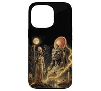 Carcasa para iPhone 13 Pro Sekhmet Bastet ISIS Diosa Africana Kemetic Egipto Arte