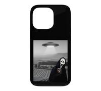 Carcasa para iPhone 13 Pro Selfie de Fantasma de Terror de Cara aterradora Linda con Extraterrestre OVNI Divertido