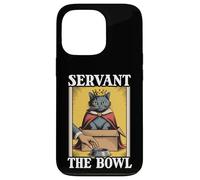 Carcasa para iPhone 13 Pro Servant The Bowl Cat In Box - Cuenco de Comida con diseño de Gato Divertido
