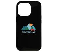 Carcasa para iPhone 13 Pro Seward Alaska AK Vacation Vintage Logo