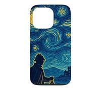 Carcasa para iPhone 13 Pro Sherlock Holmes Noche Estrellada Detective Vintage