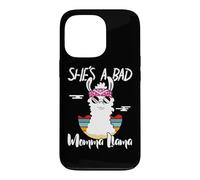 Carcasa para iPhone 13 Pro She's a Bad Momma Llama - Mama Funny - Vintage Mom Gift