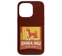 Carcasa para iPhone 13 Pro Shiba Inu Dog Dad Fun Colorido Retro