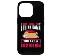 Carcasa para iPhone 13 Pro Shiba Inu You Are A Lucky Dog Mom Funny Puppy Dogs Lovers