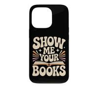 Carcasa para iPhone 13 Pro Show Me Your Books Ratón de Bbiblioteca Lectura de Libros