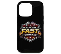 Carcasa para iPhone 13 Pro Si no Eres rápido, Eres el último American Auto Moto Racing MX