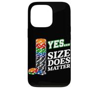 Carcasa para iPhone 13 Pro Sí Tamaño Importa Funny Poker Chips Casino Juego