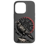 Carcasa para iPhone 13 Pro Símbolo de Cuervo Celta nórdico Vikingo