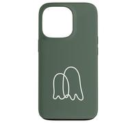 Carcasa para iPhone 13 Pro Simple Modern Two Ghosts Outline - Verde Salvia