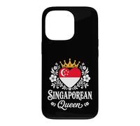 Carcasa para iPhone 13 Pro Singaporean Queen Singapore Flag Proud Singaporean Woman