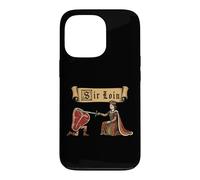 Carcasa para iPhone 13 Pro Sir Loin Solomillo REN Faire Caballero Juego de Palabras Medieval Meme