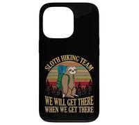 Carcasa para iPhone 13 Pro Sloth Hiking Team We Will Get There When We Get There Shirt