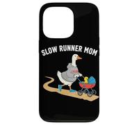 Carcasa para iPhone 13 Pro Slow Runner Mom Duck Jogging Cochecito Humor