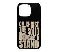 Carcasa para iPhone 13 Pro sobre Cristo La Roca Sólida Que Soy, Hombres y Mujeres Cristianos