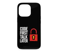 Carcasa para iPhone 13 Pro Software Developer Code First Talk Later