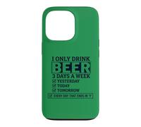 Carcasa para iPhone 13 Pro Solo Bebo Cerveza 3 días a la Semana Lista de verificación