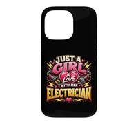 Carcasa para iPhone 13 Pro Solo una Chica Enamorada de su Electricista Electricista Divertido