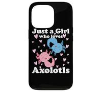 Carcasa para iPhone 13 Pro Sólo una Chica Que ama a los Axolotl Axolotl Cute Kawaii Des