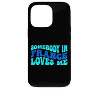 Carcasa para iPhone 13 Pro Somebody in France Loves Me Modern Boho Vibe