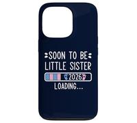 Carcasa para iPhone 13 Pro Soon to Be Little Sister 2026 Loading Pregnancy Announcement
