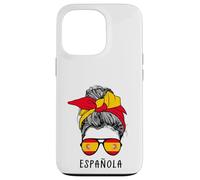 Carcasa para iPhone 13 Pro Spanish Española Girl Spanish Heritage Spain Flag