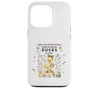 Carcasa para iPhone 13 Pro Special Needs Mom Autism Caregivers Cute Mama Duck