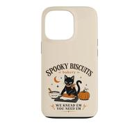Carcasa para iPhone 13 Pro Spooky Biscuit Bakery Black Cat Hornear Humor Humor Estado de ánimo