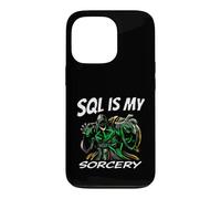 Carcasa para iPhone 13 Pro SQL Developer Sorcery Funny Database Admin Programmer