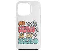 Carcasa para iPhone 13 Pro Stepdad Hero Cute Retro Floral Fathers Day Appreciation