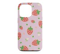 Carcasa para iPhone 13 Pro Strawberry Floral Garden Cottagecore Aesthetic