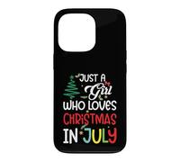 Carcasa para iPhone 13 Pro Summer Just a Girl Who Loves Christmas in July