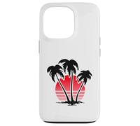 Carcasa para iPhone 13 Pro Sunset Beach Palm Trees for Summer Vacation or Holidays
