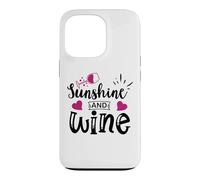 Carcasa para iPhone 13 Pro Sunshine & Wine Book Club Merch,Read Between The Wines Women