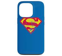 Carcasa para iPhone 13 Pro Superman Classic Yello & Red Logo Distressed