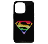 Carcasa para iPhone 13 Pro Superman Rough Rainbow Pride Logo