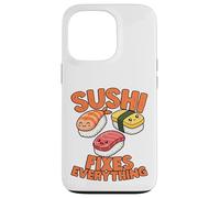Carcasa para iPhone 13 Pro Sushi Divertido lo arregla Todo Amante de la Comida