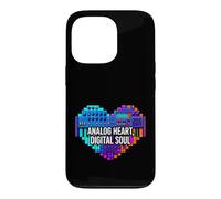 Carcasa para iPhone 13 Pro Synth Music Producer Analog Heart Digital Soul
