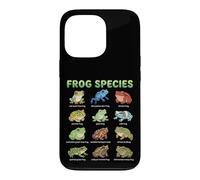 Carcasa para iPhone 13 Pro Tabla de Nombres de Especies de Ranas para niños Guía de Aprendizaje de Ranas Lindas