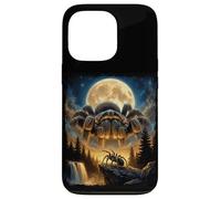 Carcasa para iPhone 13 Pro Tarántula Gigante Luna Dark Fantasy Araña Gráfico