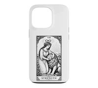 Carcasa para iPhone 13 Pro Tarjeta del Tarot Vintage Leo Zodiaco Celestial Witchy Astrology