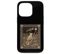 Carcasa para iPhone 13 Pro Tarot Cacatúa Celestial Carta Zodiaco Dark Academia