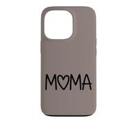 Carcasa para iPhone 13 Pro Taupe - Mama Heart Lettering Minimalista Motherhood Love