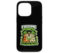 Carcasa para iPhone 13 Pro Team Punch Monkey Día de San Patricio Lucky Shenanigan Monkey