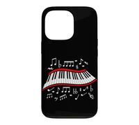 Carcasa para iPhone 13 Pro Teclas de Piano Notas Musicales Pianista Amante del Teclado Tecladista