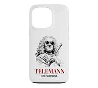 Carcasa para iPhone 13 Pro Telemann Stay Baroque Funny Compositor de música clásica