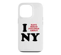 Carcasa para iPhone 13 Pro Tengo Sentimientos encontrados sobre Nueva York Funny Sarcastic