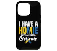 Carcasa para iPhone 13 Pro Tengo un Homie con un síndrome de Down Extra Chromie T21
