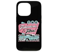 Carcasa para iPhone 13 Pro The Fifties 1950s Car Music Checkerboard Rockabilly Sock Hop